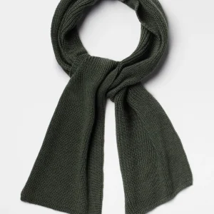 Echarpe Homme  laine Mérinos - Vert Kaki
