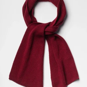 Echarpe Homme laine Mérinos - Rouge Rubis