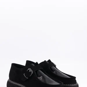 elwood - derbies cuir glacé et daim noir