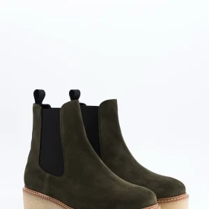pooky - chelsea boots daim kaki