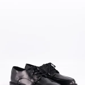 idaho - derbies cuir glacé noir