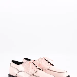 idaho - derbies cuir glacé rose pale