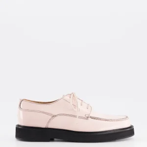 idaho - derbies cuir glacé rose - pointure 37 - modèle unique