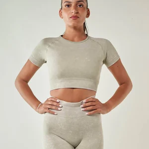 Crop Top de sport LUNA Vert