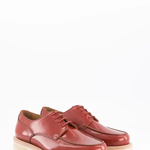 libby - derbies cuir glacé rouille