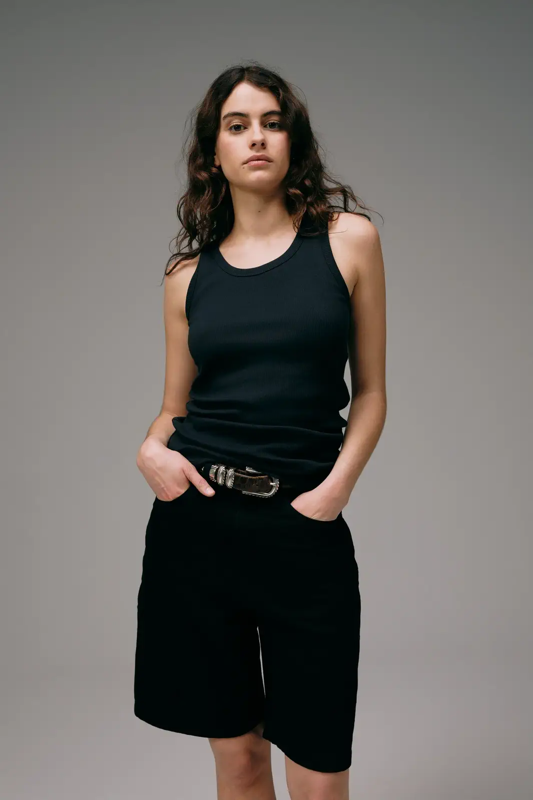 Débardeur Marcel Signature - Noir Charbon – Image 8