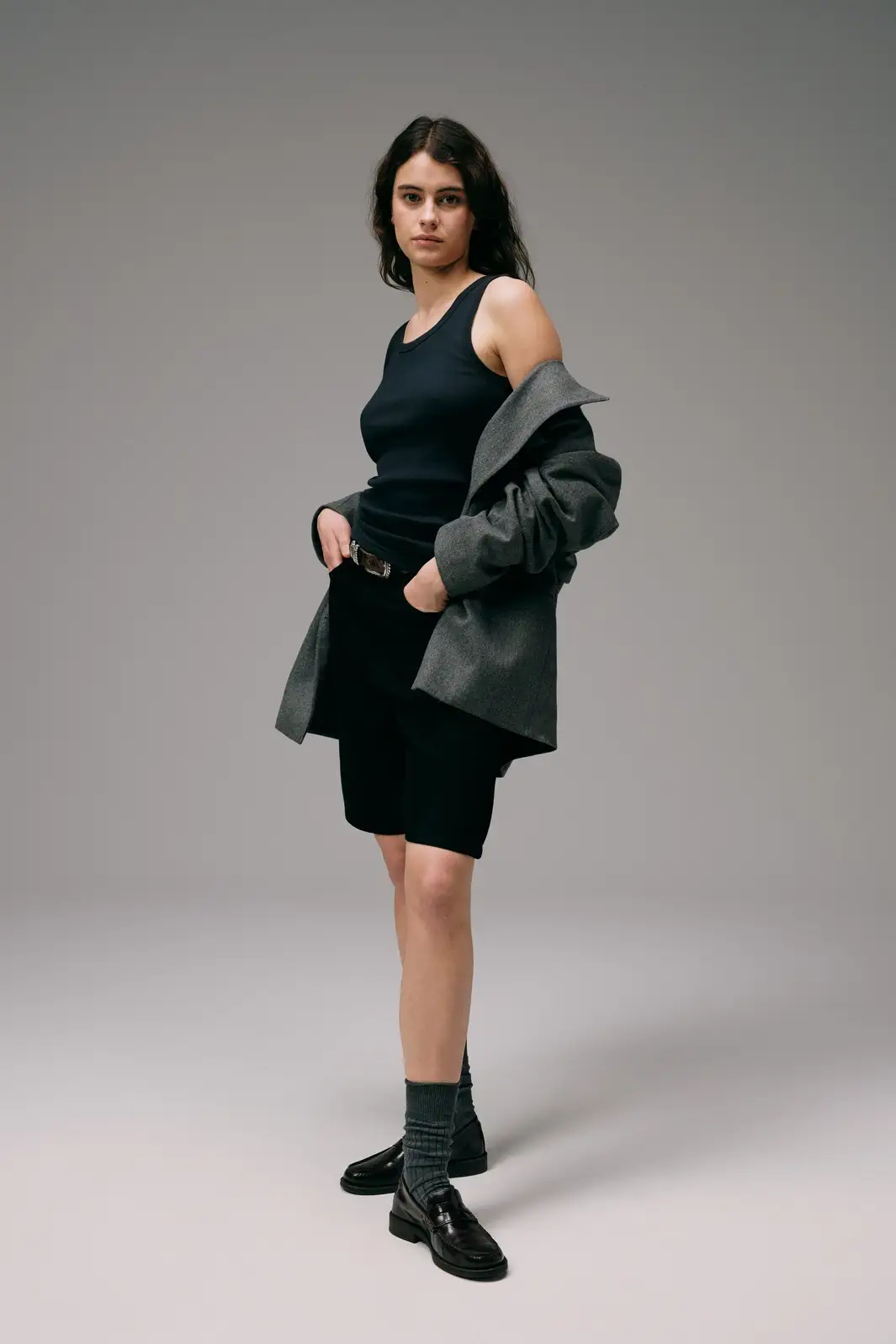 Débardeur Marcel Signature - Noir Charbon – Image 7