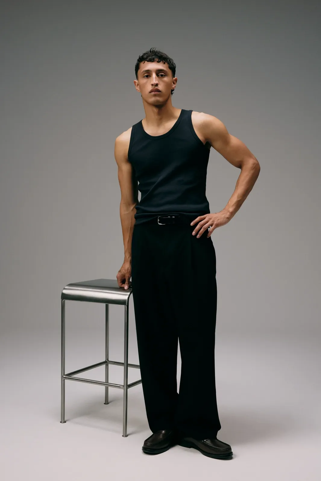 Débardeur Marcel Signature - Noir Charbon – Image 5