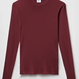 Maillot de Corps Homme Manches Longues - Bordeaux