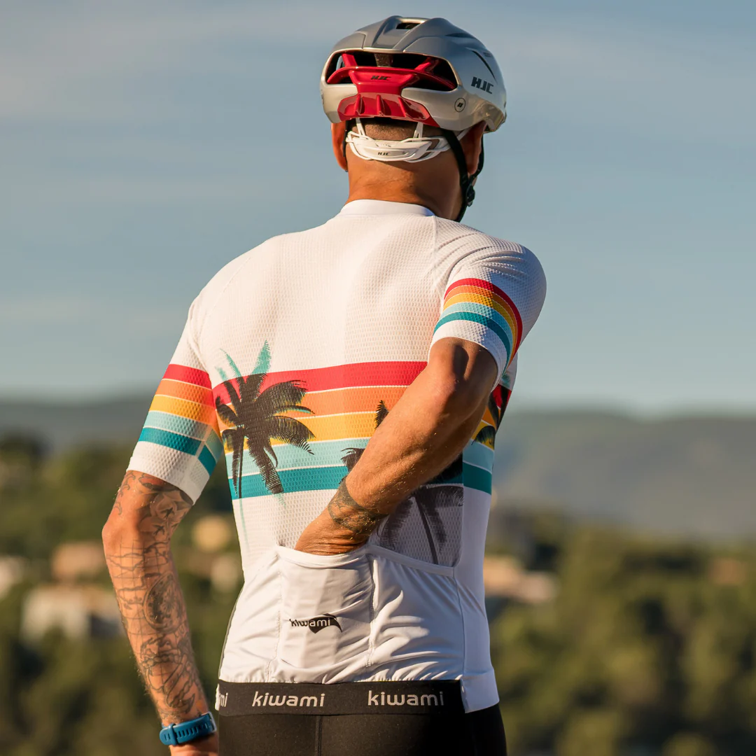 Maillot vélo Spandelles Malibu White – Image 2