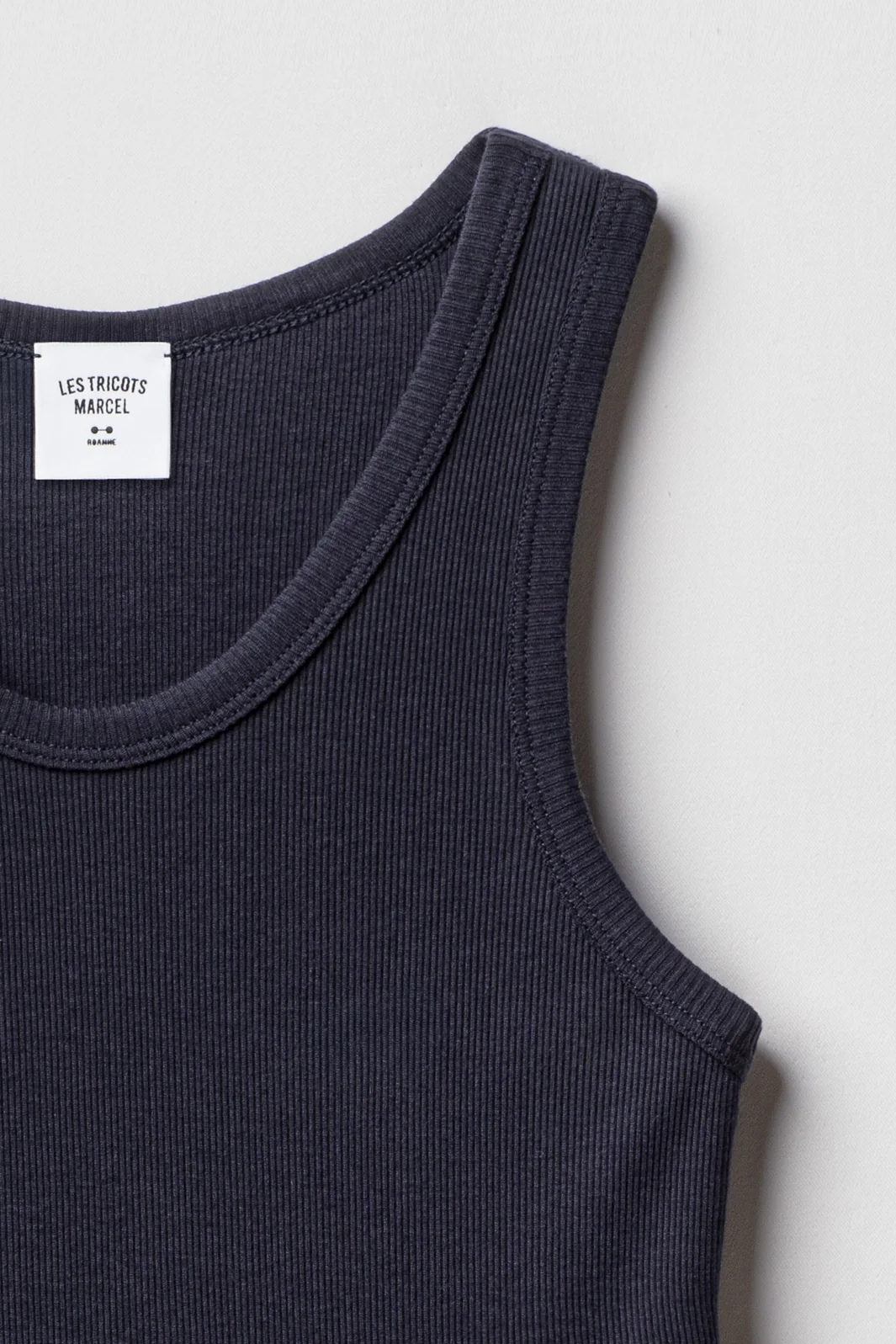 Débardeur Marcel Signature - Bleu Marine – Image 2