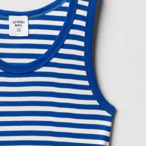 Débardeur Femme Marcel Marinière - Bleu Ecru