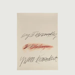 AFFICHE 'THREE DIALOGUES' (1977) ROUGE