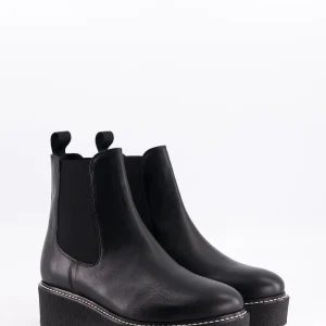 pooky - chelsea boots cuir noir / noir