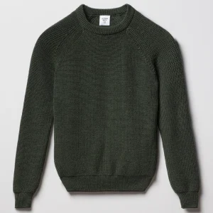 Pull Femme Laine Mérinos - Vert Kaki