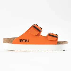 Sandales Japet Orange à Plateforme