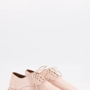 bonnie - derbies cuir nappa nude