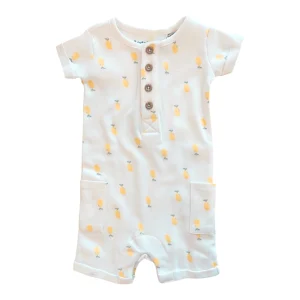 Barboteuse en coton bio | Citrons