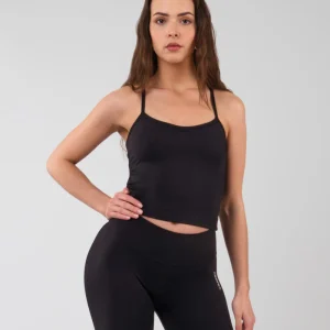 Débardeur à brassière intégrée ALMA Noir