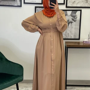 ROBE BOUTONNÉE SONIA VIEUX ROSE