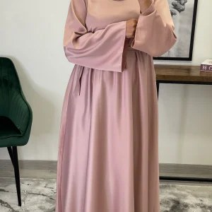 ROBE SATIN ADELINE ROSE