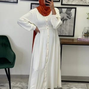 ROBE BOUTONNÉE SONIA ÉCRU