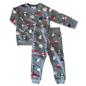 Ensemble 2 pièces Noël gris