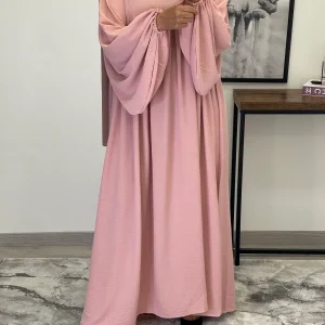 ABAYA AMINA ROSE PÂLE