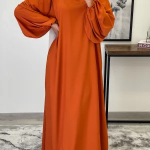ROBE ABAYA JAWHARA ORANGE
