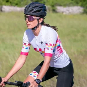 Maillot vélo Femme Spandelles Finisher White