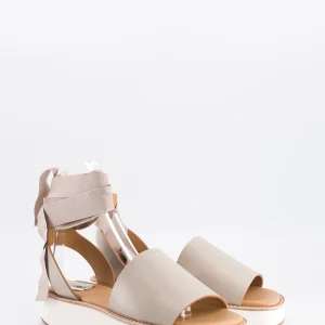 mary - sandale à ruban cuir tisane