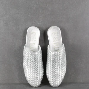 Mules tressées femmes - Argent - Tessir