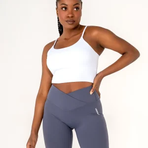 Crop top à brassière intégrée MYRA Blanc