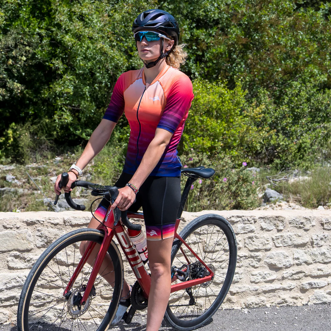 Cuissard vélo femme sans bretelles SOULOR Wild Sunset – Image 2